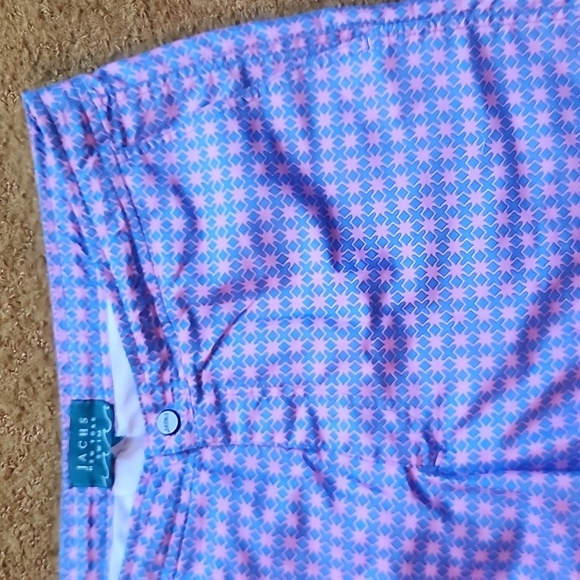 Jachs New York Swim Trunks Men's Size Large Pink Blue Lined Bathing Suit Shorts - Picture 2 of 15